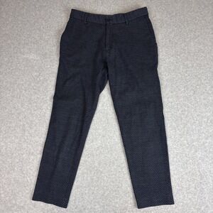 Scotch & Soda Pants Men 30x32 (actual 30x26) Navy White Print Mott Chino Stretch